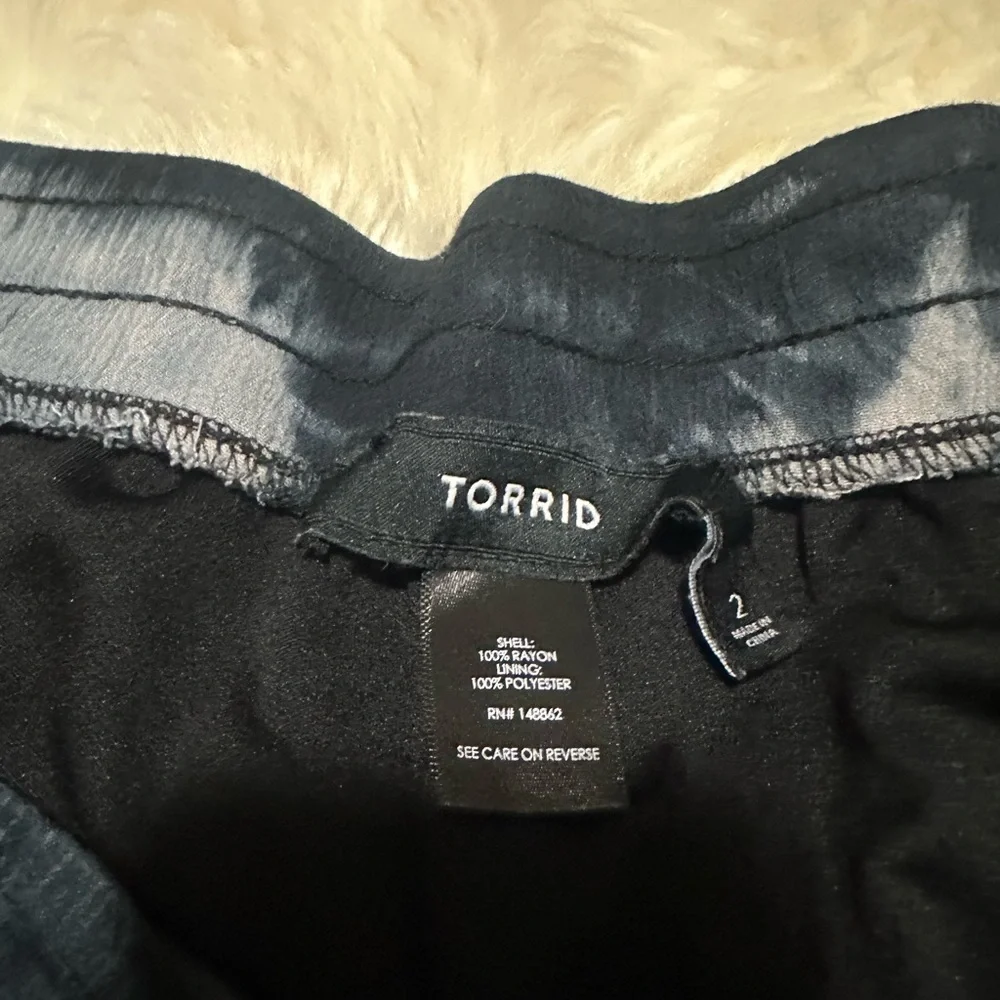 Torrid navy blue tie dyed Shorts